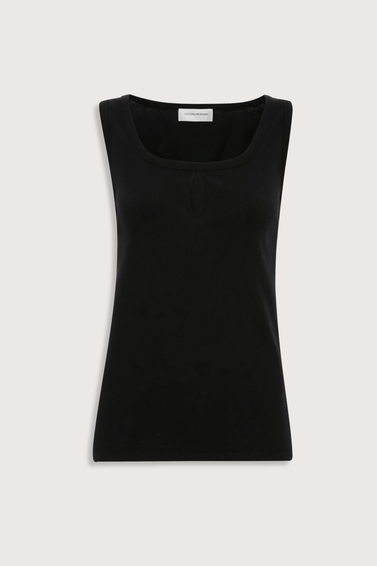Victoria Beckham Split Tank Top - Black - Image 1 of 4