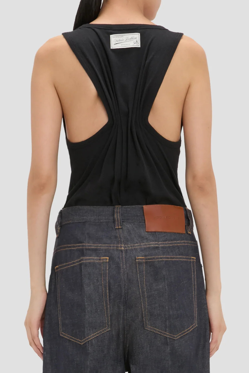 Victoria Beckham Split Tank Top - Black