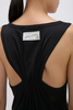 Victoria Beckham Split Tank Top - Black - Thumbnail 4