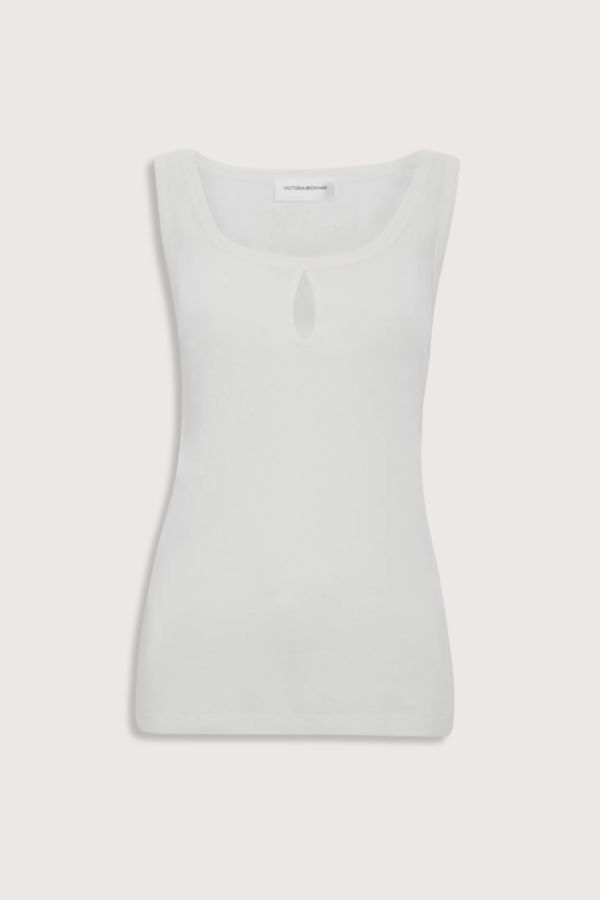Victoria Beckham Split Tank Top - White