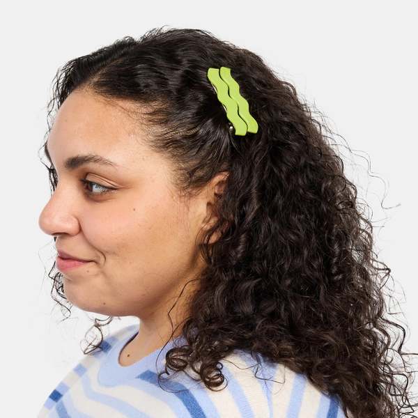 Chunks Lime Allie Clips Hair Clips