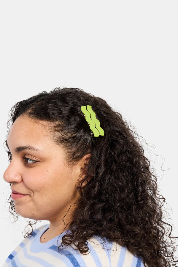 Chunks Lime Allie Clips Hair Clips