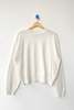 Le Bon Shoppe Milo Cotton Sweater - Clean White - Thumbnail 1