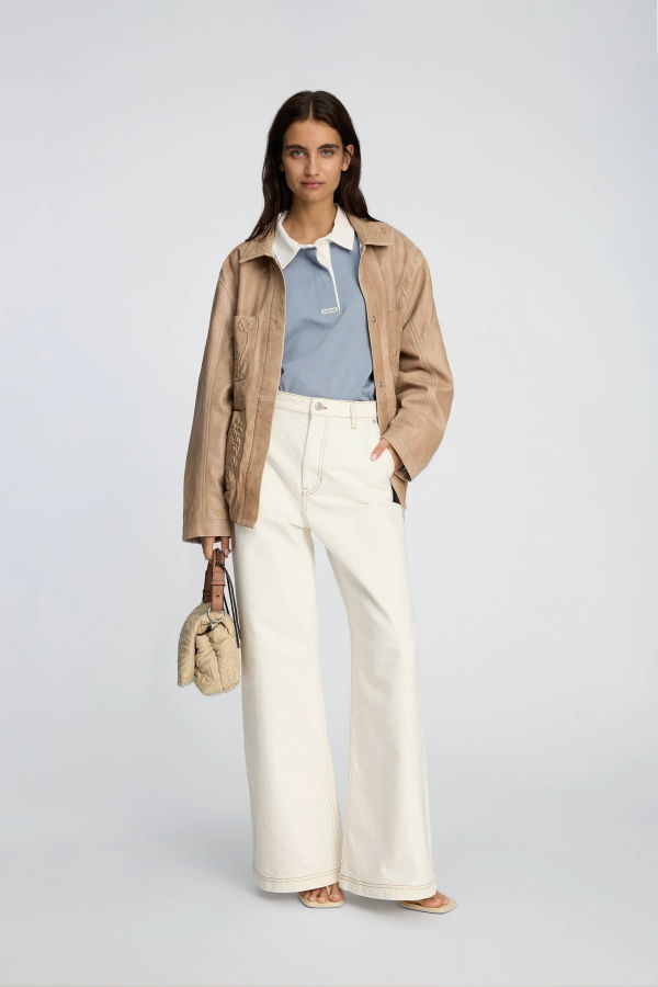 Munthe Becube Ivory Trousers - Ivory