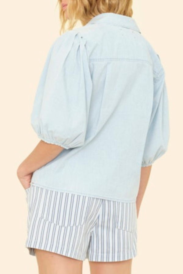Xirena Audrey Shirt - Air Blue