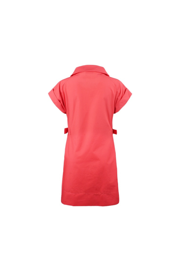 FINLEY Bari Duffle Collar Dress - Coral