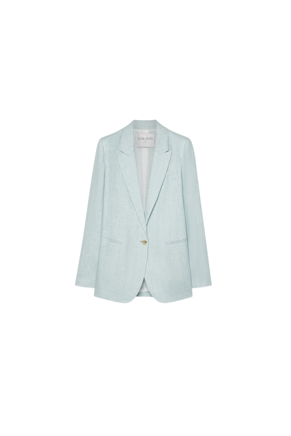 Forte Forte Chic Linen Jacket - Plume