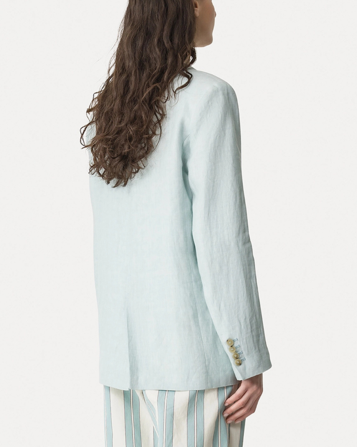 Forte Forte Chic Linen Jacket - Plume - Image 5 of 5