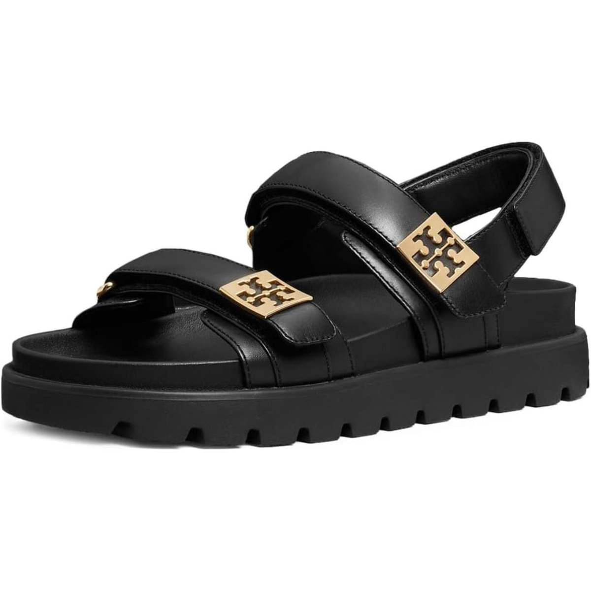 Tory Burch Mellow Sport Sandal - Perfect Black/Gold - Image 1 of 3