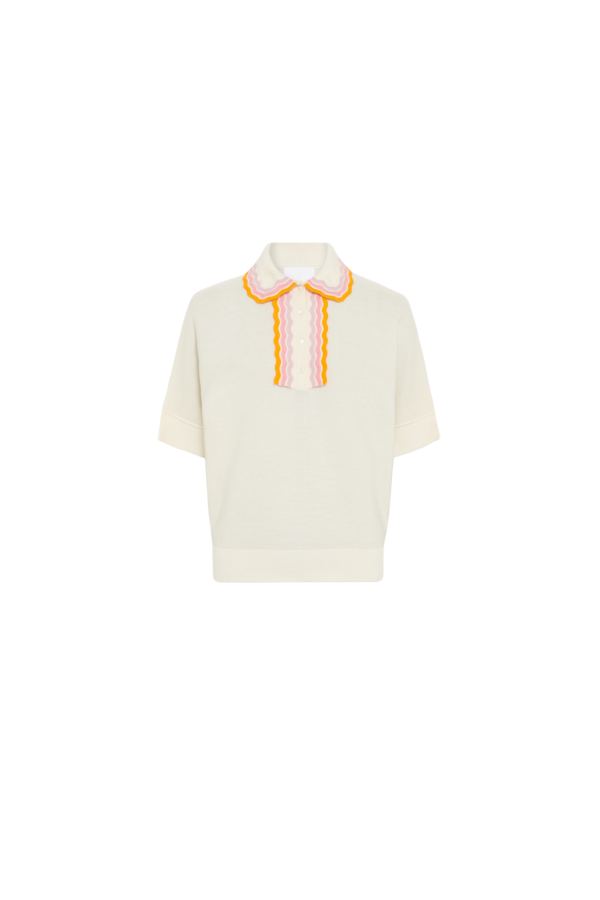 Molli DUC Knit Top - Natural/Pink Multi