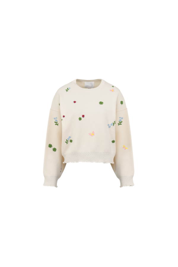 Molli Dump Sweater - Milk Multi