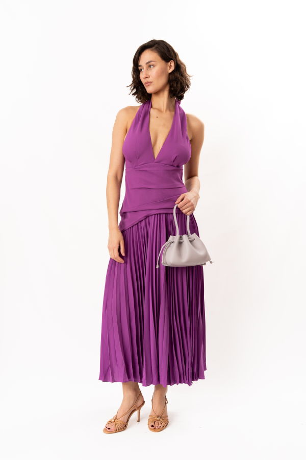 acler Kerrison Maxi Dress - Deep Mulberry