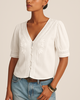 Velvet Mavis Top - White - Thumbnail 1