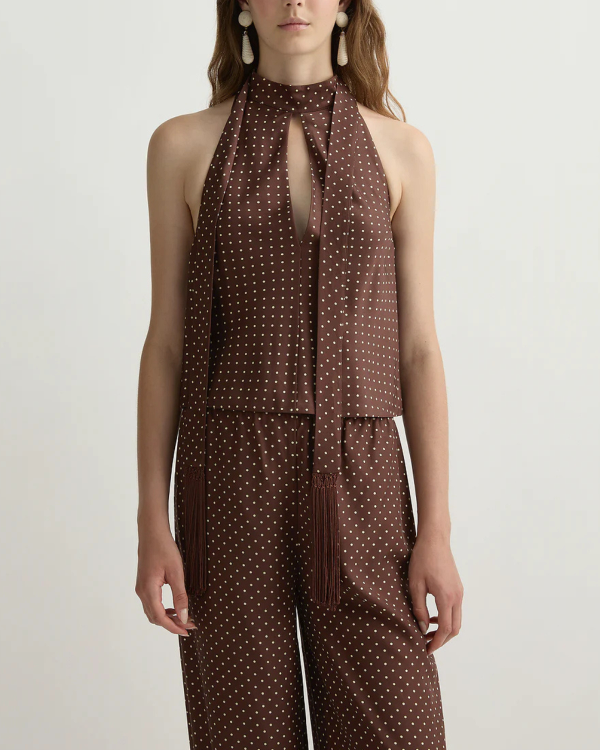 Posse Phoebe Top - Chocolate/ Vanilla - Image 2 of 5