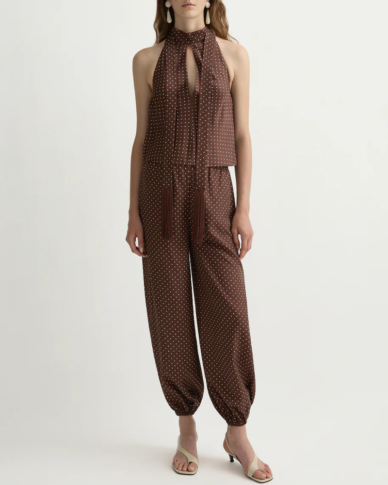 Posse Phoebe Top - Chocolate/ Vanilla