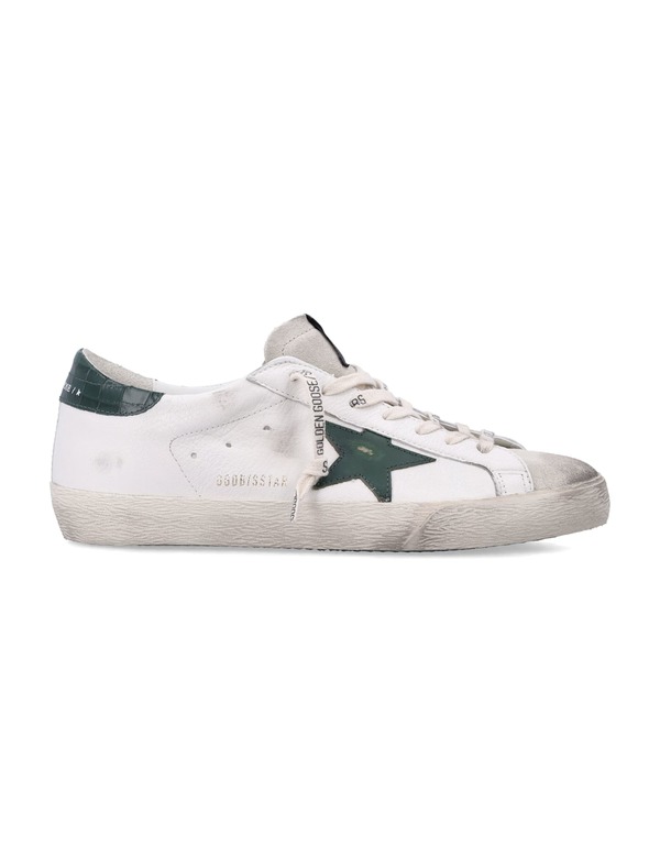 Golden Goose Super Star Sneakers - White Green Golden Goose Super Star Sneakers - White Green