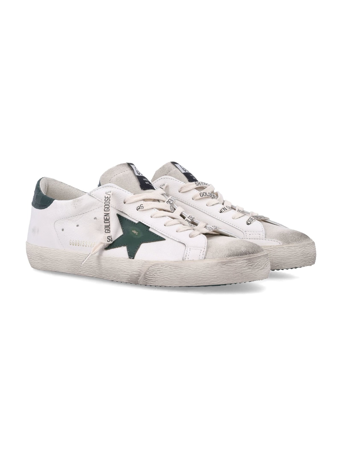Golden Goose Super Star Sneakers - White Green - Image 3 of 4