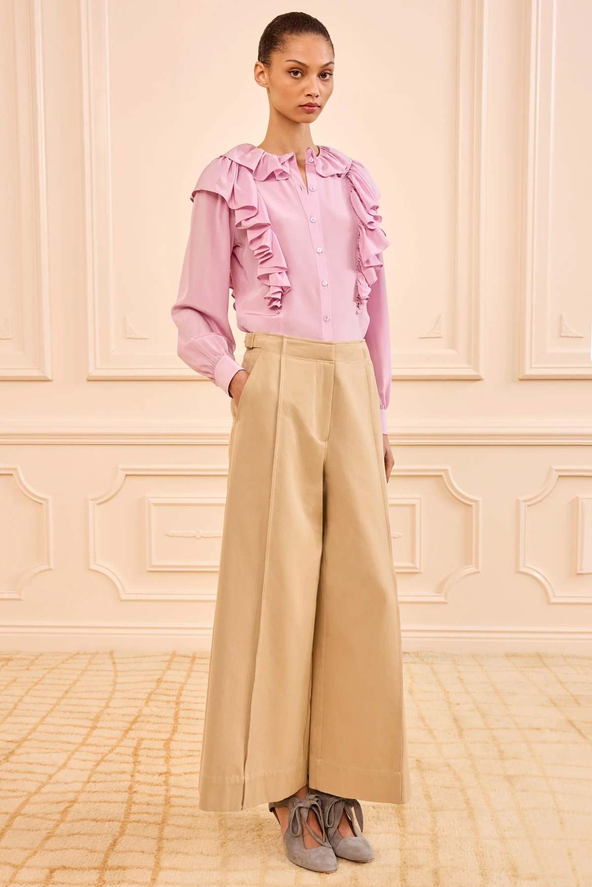 Ulla Johnson Sascha Cropped Trousers - Sahara - Image 1 of 3