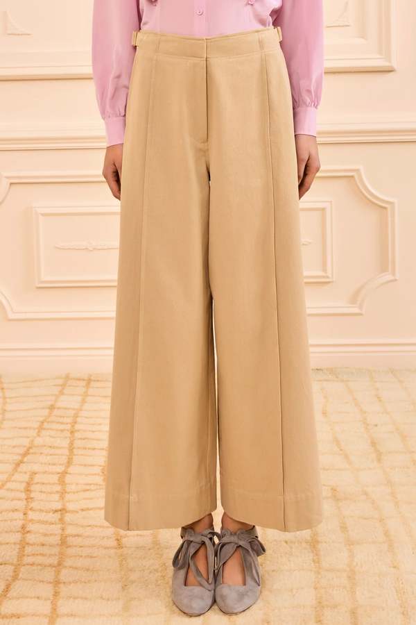 Ulla Johnson Sascha Cropped Trousers - Sahara