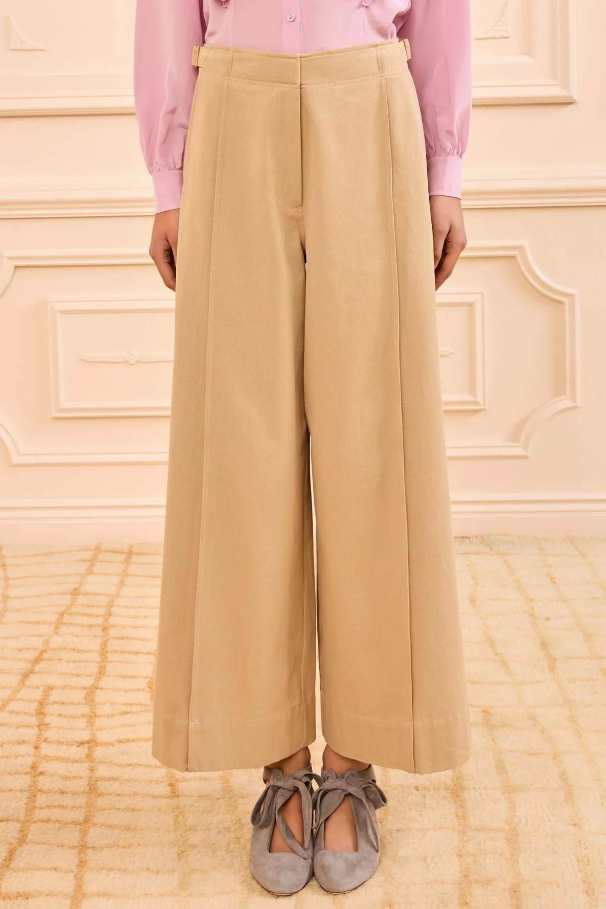 Ulla Johnson Sascha Cropped Trousers - Sahara - Image 2 of 3