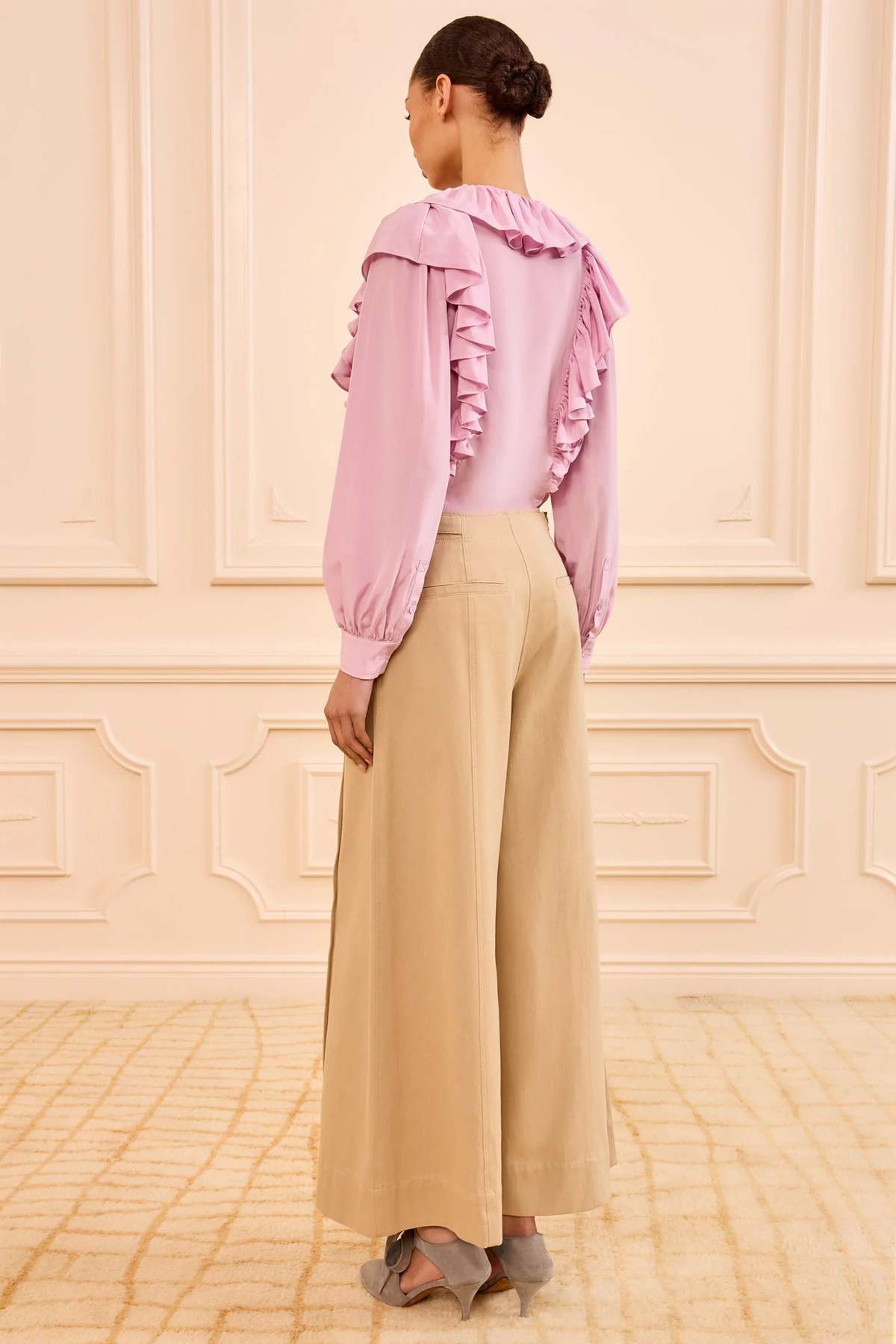 Ulla Johnson Sascha Cropped Trousers - Sahara - Image 3 of 3