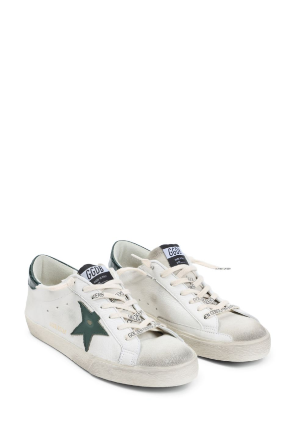 Golden Goose Super-Star Leather Sneakers - Green