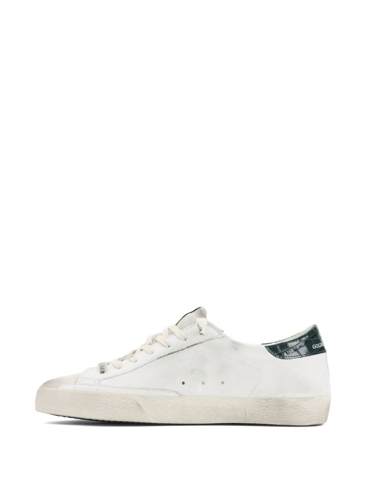 Golden Goose Super-Star Leather Sneakers - Green - Image 4 of 4