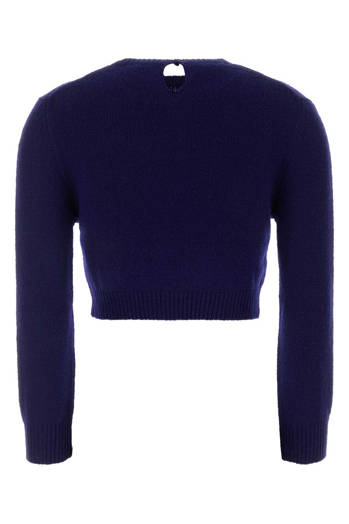Jil Sander Wool Blend Sweater - Ink Blue - Image 2 of 2