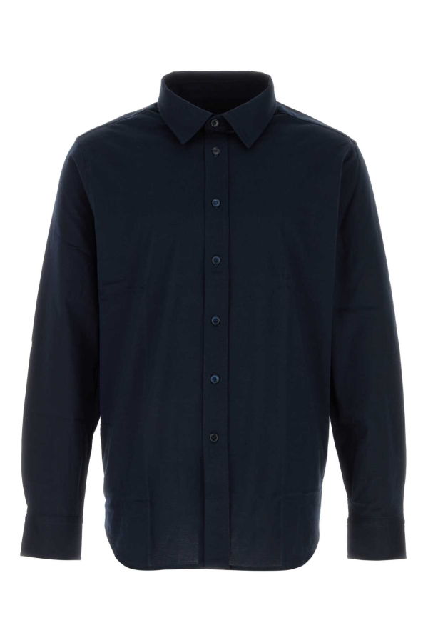 Brioni Midnight Blue Cotton Shirt - Navy