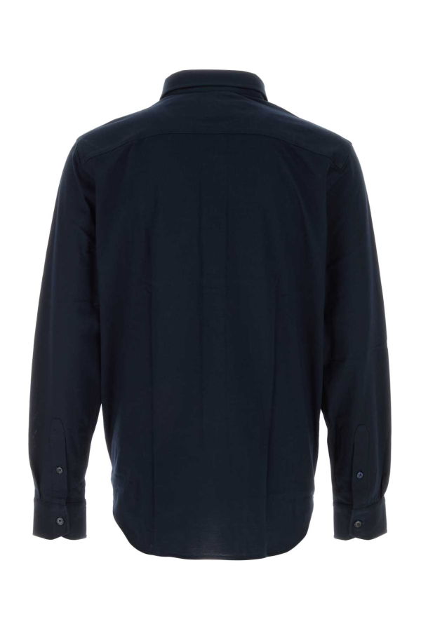 Brioni Midnight Blue Cotton Shirt - Navy