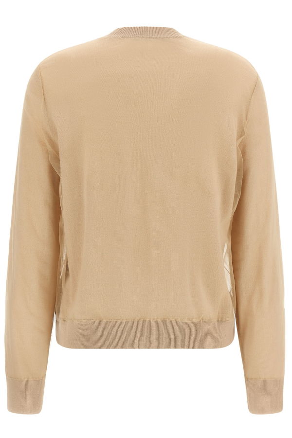 Fabiana Filippi Tulle Cardigan - Brown