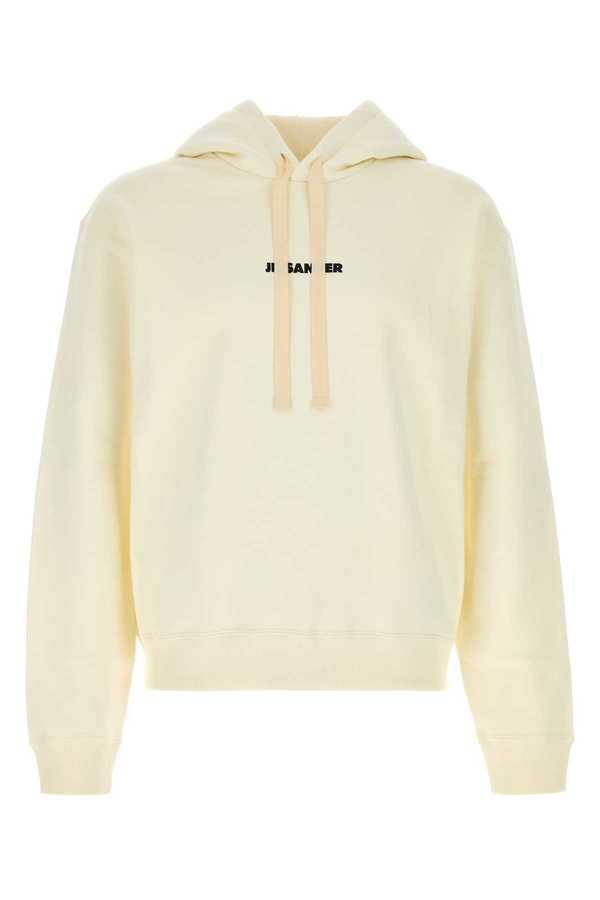 Jil Sander Ivory Cotton Sweatshirt - Ivory