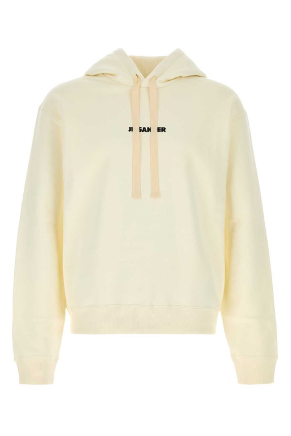 Jil Sander Ivory Cotton Sweatshirt - Ivory