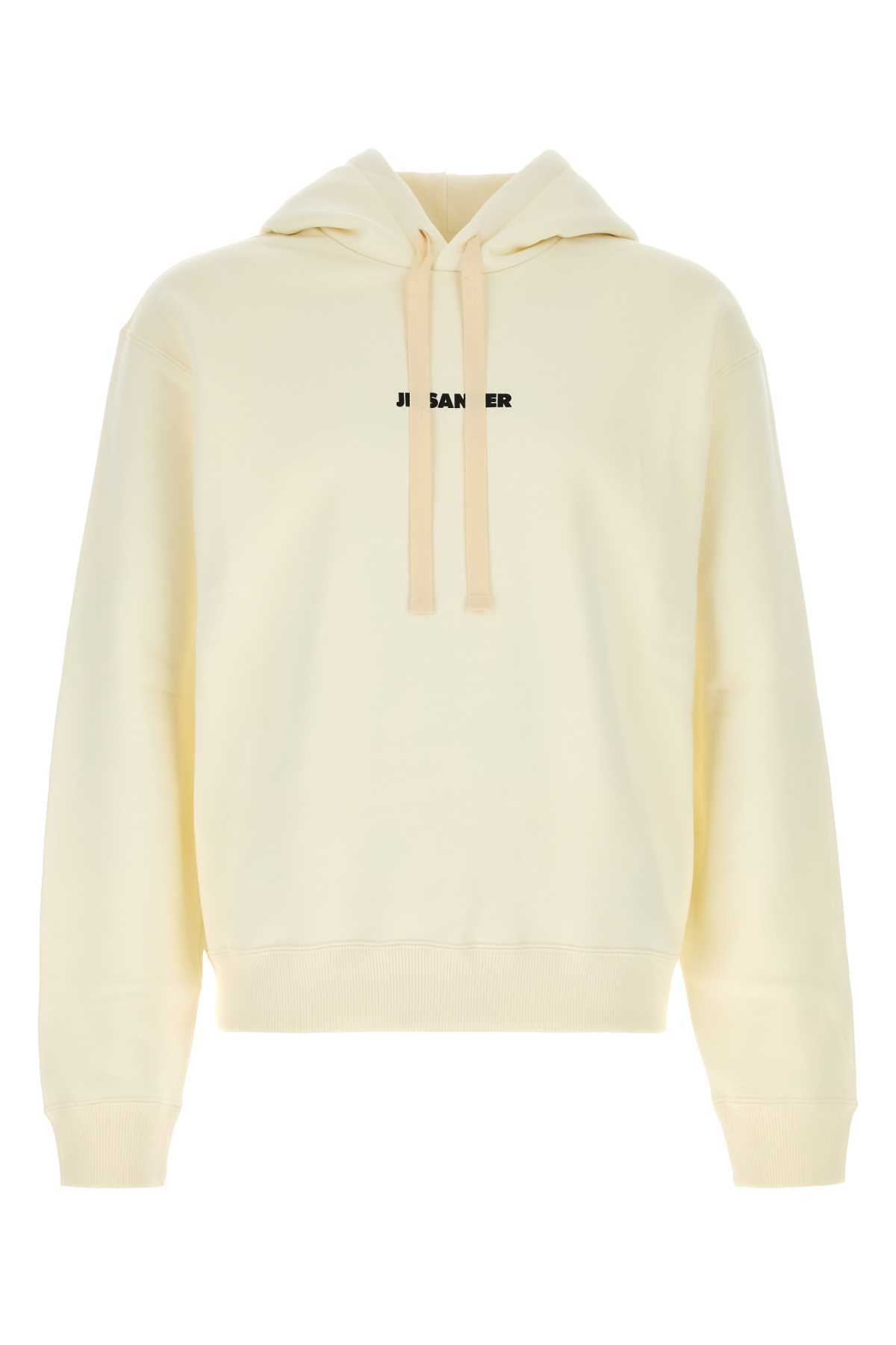 Jil Sander Ivory Cotton Sweatshirt - Ivory - Image 1 of 2