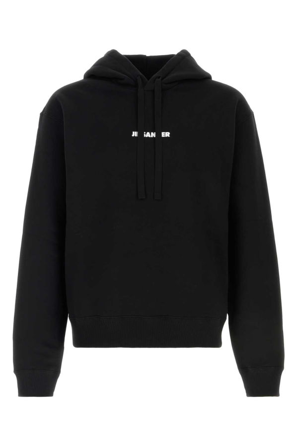 Jil Sander Black Cotton Sweatshirt