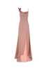 Blumarine Pink Stretch Satin Long Dress - Rosa - Thumbnail 1
