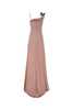 Blumarine Pink Stretch Satin Long Dress - Rosa - Thumbnail 2