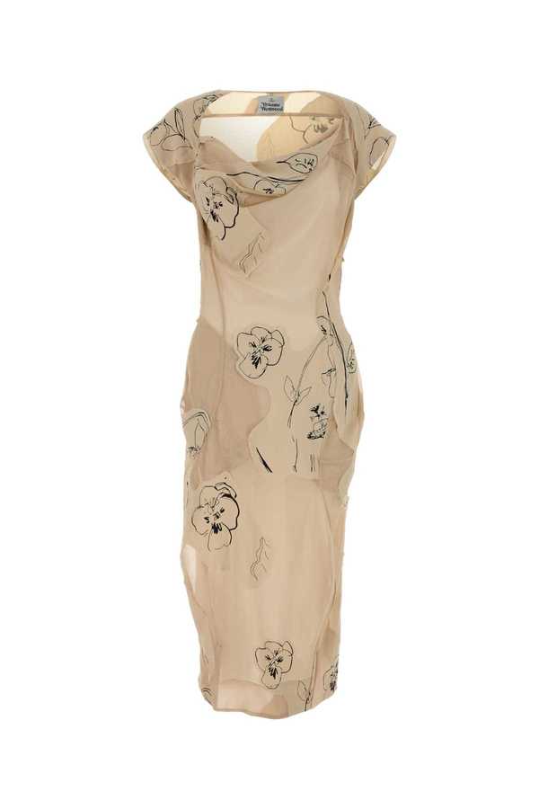 Vivienne Westwood Printed Jersey Ionian Dress - Flowers | Garmentory