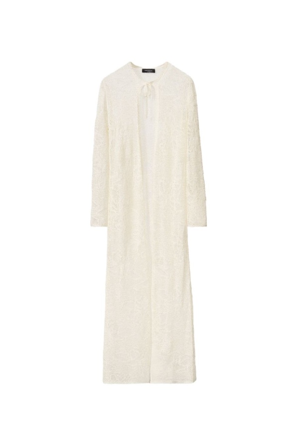 Fabiana Filippi Crochet Long Cardigan