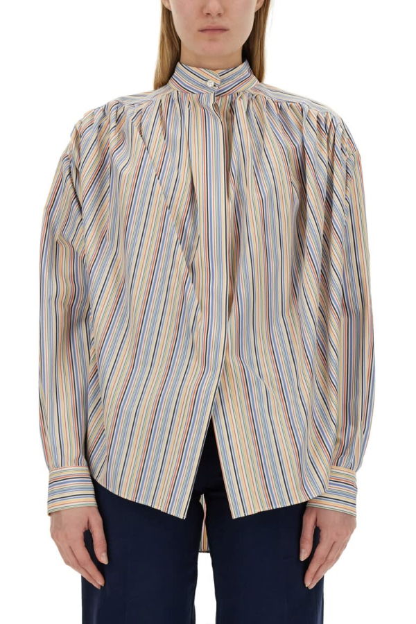 Etro Striped Cotton Shirt - Red