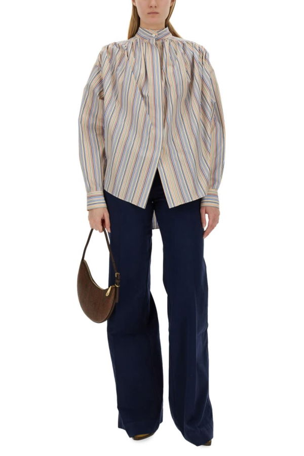 Etro Striped Cotton Shirt - Red