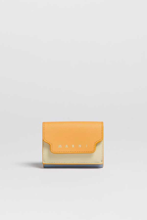 Marni Saffiano Leather Tri-Fold Wallet
