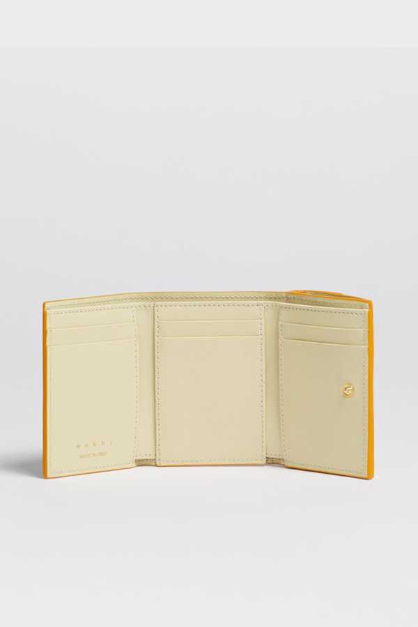 Marni Saffiano Leather Tri-Fold Wallet