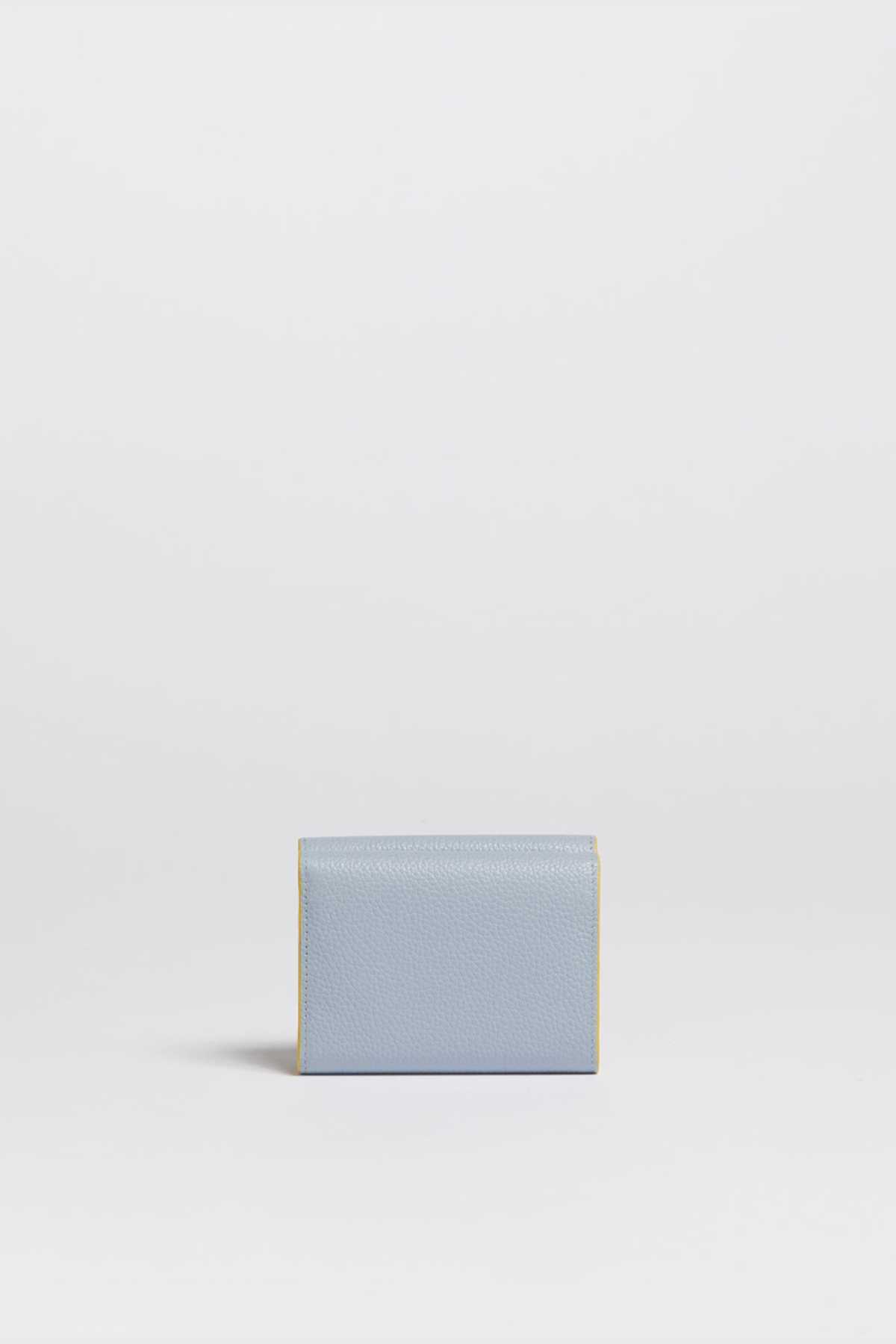 Marni Leather Trifold Wallet with Marni Mending Embroidery Wallet - Smoke Blue - Image 3 of 5