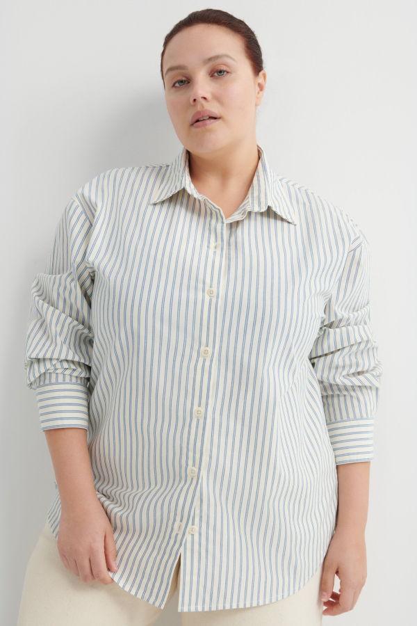 Kowtow Maker Shirt - Ticking Stripe