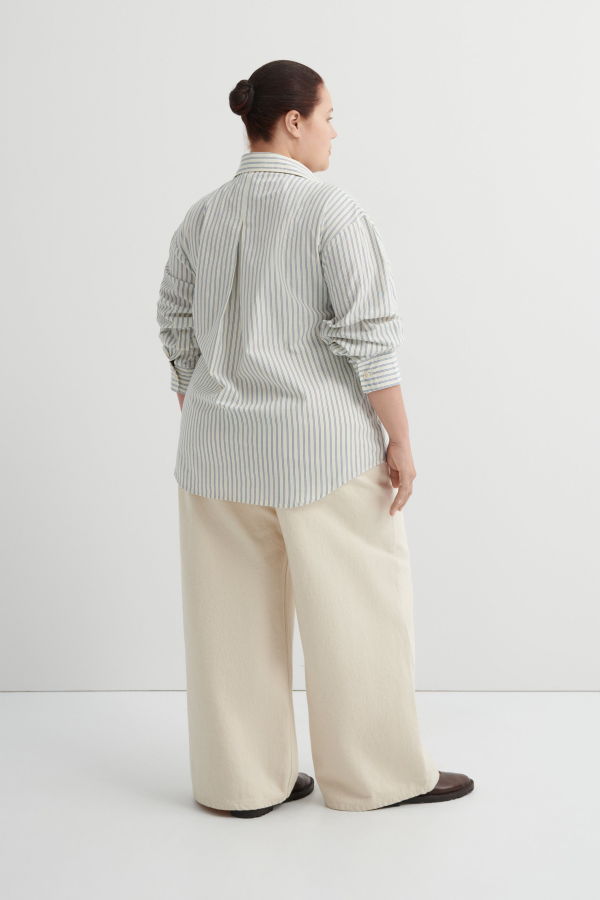 Kowtow Maker Shirt - Ticking Stripe