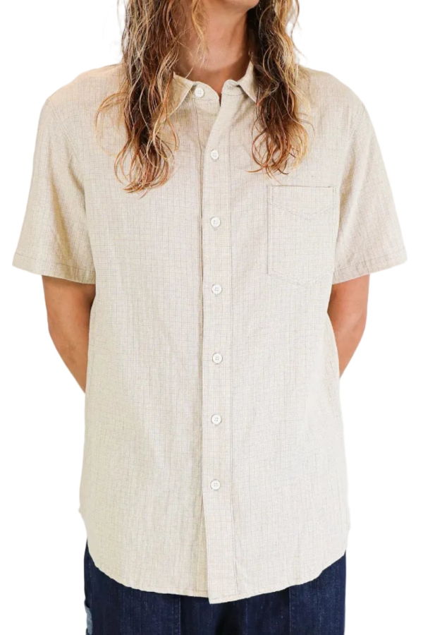 MONADIC Fillmore Linen Shirt - Tan
