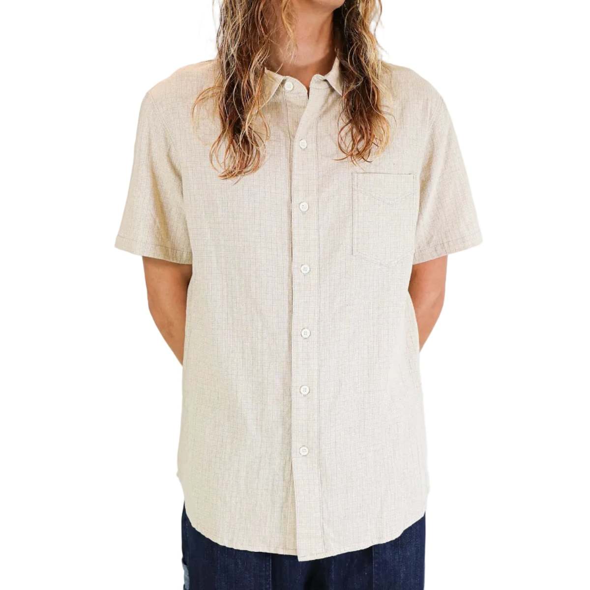 MONADIC Fillmore Linen Shirt - Tan - Image 2 of 2