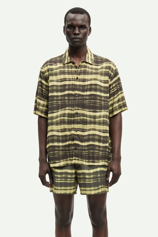 Samse Samse X Shirt Wavy Check Shirt Samse Samse X Shirt Wavy Check Shirt