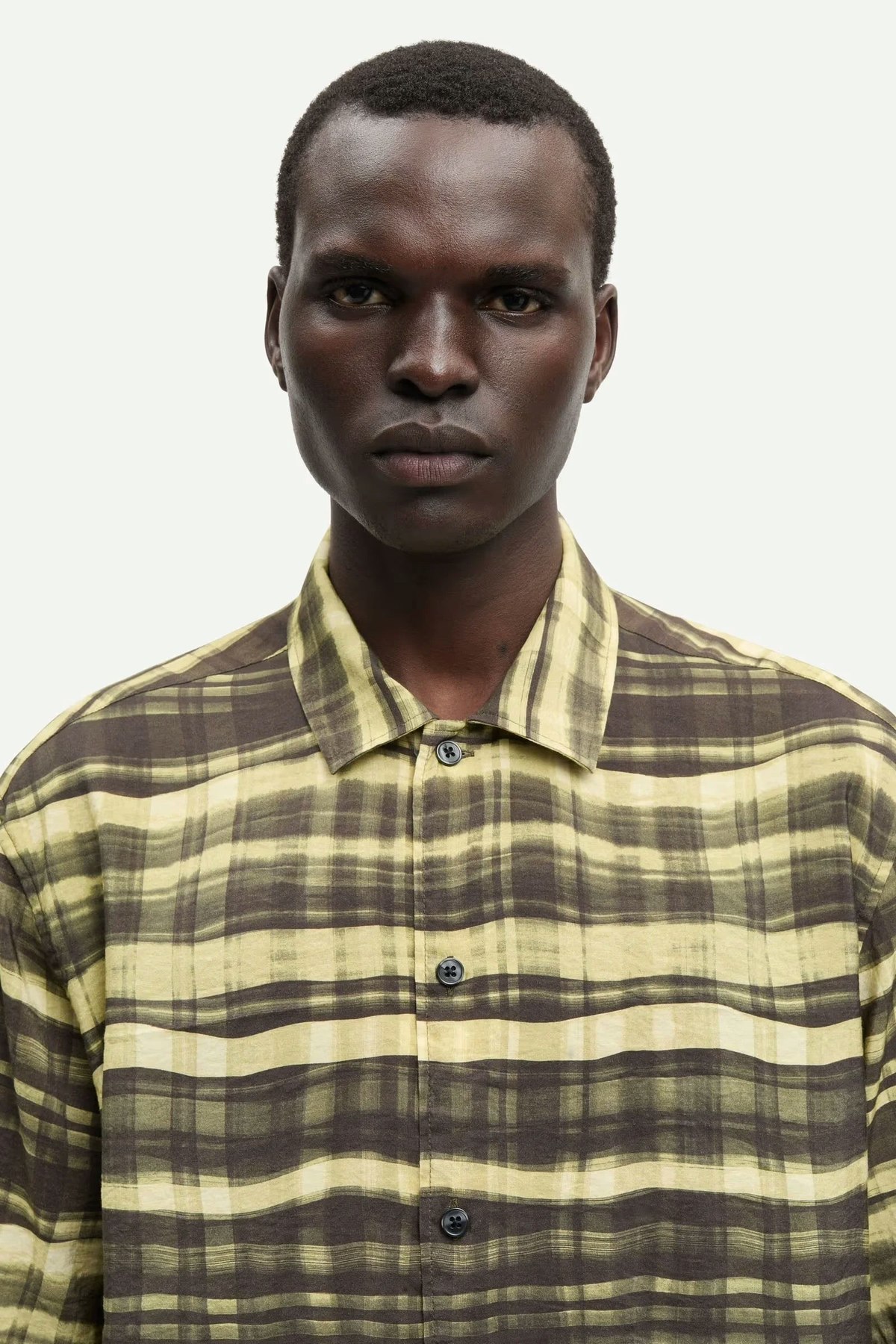 Samsøe Samsøe X Shirt Wavy Check Shirt - Image 2 of 7